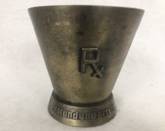 VTG Metal William Proctor Jr RX Secundum Artem Schering Mortar and Pestle