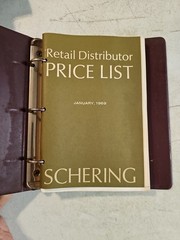 Vintage 1969 Schering Corp Pharmaceutical Price List &Product Data In Binder