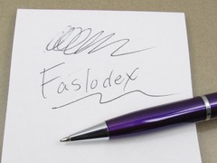 Exceptional Faslodex Metal PEN Drug Rep Pharmaceutical Promo Metallic Purple