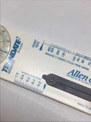 Vintage Allen & Hanburys Glaxo Trandate Labetalol HCl Pharma Promo Ruler Caliper