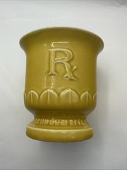 VIntage Ceramic RX Mortar Pharmacy USP Secundum Artem 150 Anniversary Faternity