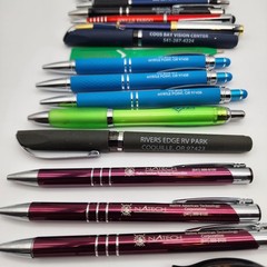 Large Lot Vintage Pharmaceutical Ballpoint Pen Drug Rep Promo Church Advertising