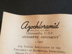 Vintage Wallace & Tiernan „Ointment of Azochloramid“ Tube With Box Drug Pharma