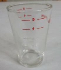 Elixophyllin Asthma Medication Dosing Shot Glass Measuring Cup 5 Tablespoons