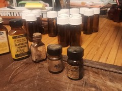 Apothecary Pharmaceutical Medicine Bottles & Misc Never Open (Lot of 16)