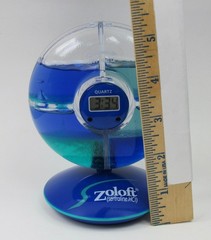 Zoloft Blue Water Digital Desk Color Clock Drug Rep Pharmaceutical Promo RARE