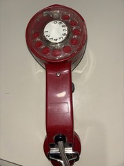 Vintage Northern Electric Red Rotary Dial Telephone Handset – Made in Canada