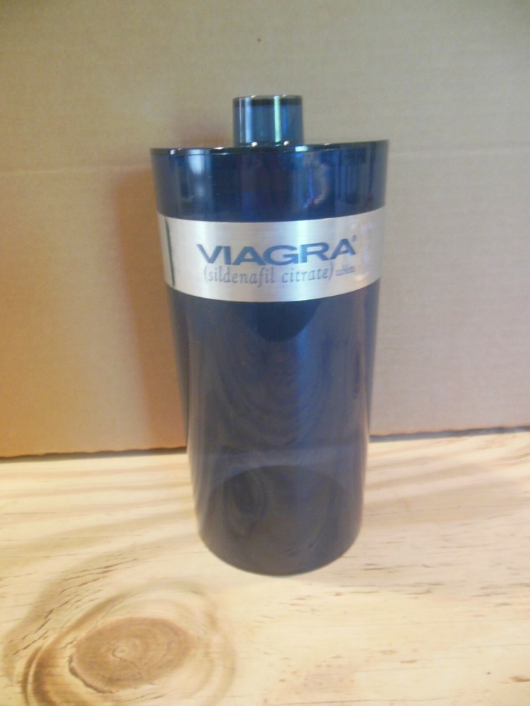 VIAGRA Jar CANNISTER Pharmaceutical Drug Promo ~plastic~