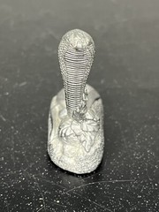 Trandate Labetalol HCI Pharmaceutical Advertising Pewter King Cobra Snake Figure