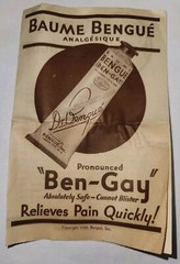 Vintage Baume Bengue „Ben-Gay“ Tube in Original Box With Paperwork 1930s
