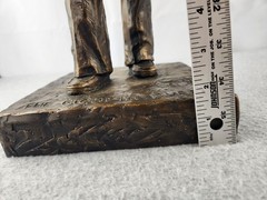 XL Bronze Apothecary Pharmacist Pharmacy Statue Trophy Award Figure Vtg