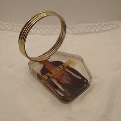 Flexeril Lucite Metal Ring Letter Holder Merck Co Drug Rep Promo Pharma Vintage