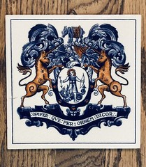 6 BURROUGHS WELLCOME Pharmacy English Pill Tiles London Apothecary DELFT holland