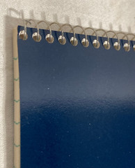Vntg Glaxo Pharmacy Want Book: Ceftin, Zantac ruled Spiral notebook, 11″ L USA