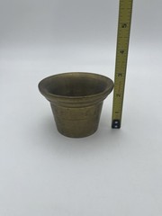 Vintage Heavy Brass Mortar & Pestle