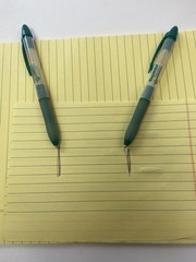 Lot of 2 Risperdal Medical Drug Rep Pharmaceutical Pens White Green And Notepad
