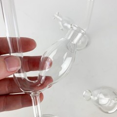 Three Vintage Kimax Fermentation Chemistry Lab Glass Tubes Propagation Bud Vase