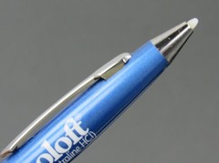 Metallic Blue Zoloft Metal Stylus PEN Drug Rep Pharmaceutical Promo Advertising