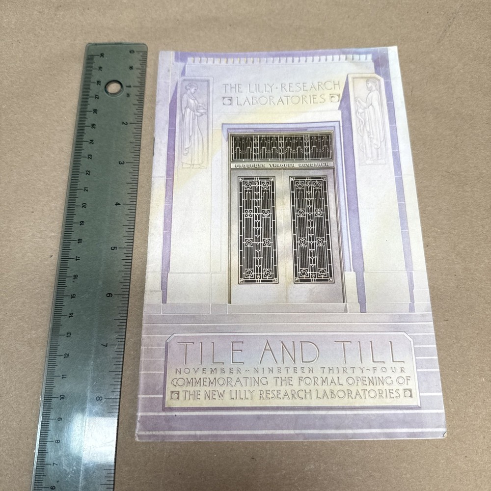 Tile And Till Magazine Eli Lilly And Company November 1934 Indianapolis Indiana