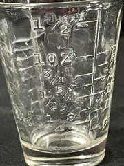 Vintage Apothecary Measuring Glass “Dessert” Marker Medicine Shot Glass