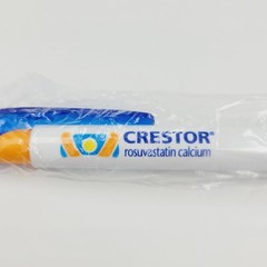 Lot 2 Crestor Pens BONO Pen Pharmaceutical Drug Rep Twisting Bullet Collectible