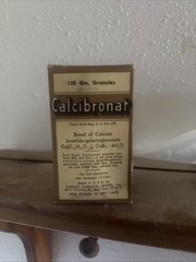 Vintage Sandoz Chemical Works ‚Calcibronat‘ Collectible Display Box