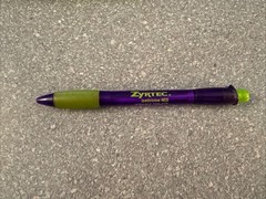 Pharmaceutical Drug Rep Promo Pens Zyrtec Lot of 3