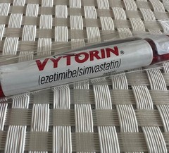 Drug Rep Pharmaceutical Memorabilia Metal VYTORIN Pen w/Plastic Cover, NIP