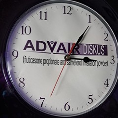 Advair Diskus Pharmaceutical Collectible Drug Rep Promotional Item Wall Clock