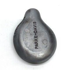 Vtg 1950-60s Parke-Davis Tabron Pharmaceutical Fetus Baby Pewter Paperweight