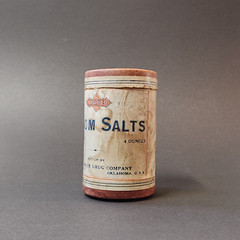 Vntg ADRUCO Cardboard Container Alexander Drug Company Oklahoma City Epsom Salts