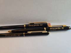 PROCARDIA XL Collectible Metal Pens x 3 Pharmaceutical Drug Rep