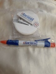 New Sealed Drug Rep Atacand Candesartan Cilexetil Paper Stapler & Ink Pen Drug