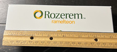 Rozerem Ramelteon Drug Rep Pharmaceutical Promo Advertising Pill Case Braille