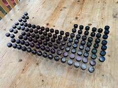 Engraved Set of Vials for Collecting Element Samples from the Periodic Table