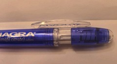 VIAGRA Plastic Wide Body Ink Pen Pharmaceutical Drug Rep Promo Vintage WRITES