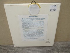 Blue Delft Pharmacy Handmade Pill Tile 1982 BURROUGHS