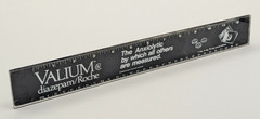 Vintage Roche Pharmaceutical Advertising Ruler – 1970s Promo Collectible