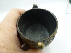 Vintage Coricidin Mortar & Pestle for La Pharmacie Francaise & Louis Dufilho JrB