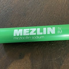 Vintage Mezlin Mezlocillin Sodium Pharmaceutical Drug Rep Pen Light *Read*