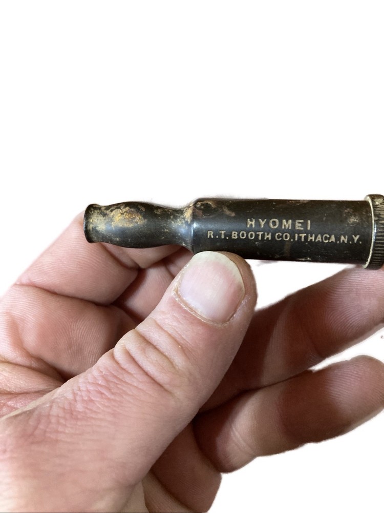 Antique Booth’s Hyomei Pocket Inhaler R.T. Booth Ithaca NY Hard Rubber Quack Med