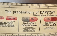 Vintage Lilly Promotional 6” Ruler Darvon Propoxyphene HCI November 1968
