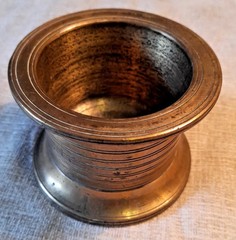 Brass Apothecary Instrument Mortar English Brass Antique 100mm x 70mm 1.1kg