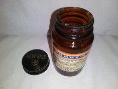 Vintage 1963 Brown Glass Bottle Sheets Pharmacy Afton IA