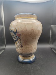 Vintage Italian Majolica Apothecary Jar Vase Deruta Style Hand Painted…