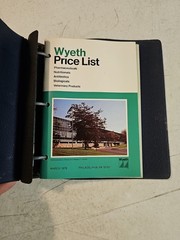 Vintage 1967 & 1978 Wyeth Laboratories Pharmaceutical Price List In Binder