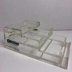 Pharmaceutical Promotional Clear Acrylic Desk Organizer-Orudis-7”3 Compartments
