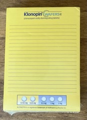 Klonopin Wafers Pharma Doctors Giveaway 5″x7″ Yellow Sticky Notepad 10 ea. RARE
