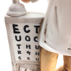 Lefton Vintage Eye Doctor Optometrist Porcelain Figurine