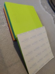 VTG Pepcid E-See Tac Note Pad Multi Color Rainbow Edge Drug Rep Swag Merck Cube